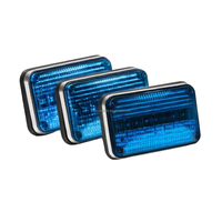 Nueva Luz Perimetral LED de 7 Pulgadas para Ambulancia, Lámpara de Advertencia para Vehículos con Función de Sincronización L1812 con Cubierta Transparente o de Color
