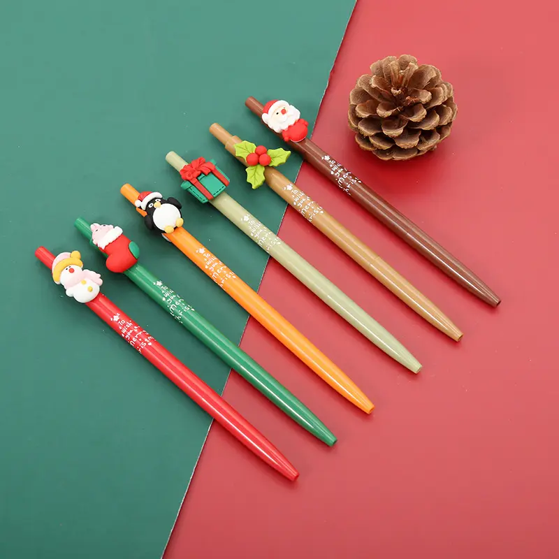 Ручка гелевая на водной основе, креативный мультяшный подарок на Рождество, Канцтовары для студентов