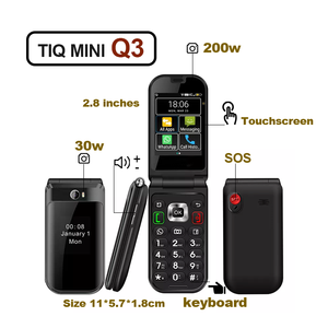TIQ <span class=keywords><strong>Mini</strong></span> Q3 Smartphone 4G Android 8,1 <span class=keywords><strong>Flip</strong></span> Pantalla táctil Teléfono Teclado Teléfono Classic <span class=keywords><strong>Flip</strong></span> Phone - Product Image 3