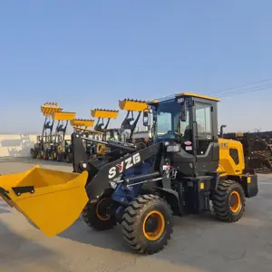 Rétrocaveuse à 4 roues motrices et chargeuse sur pneus Modèle Y919 Tracteur chinois de 3 tonnes bon marché avec moteur de chargement frontal