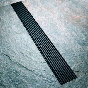 OEM OEM/ODM Black Modern Style Rectangle Grate Drainage Cover Grille Hot Shower Floor Drain for Bathroom and Hotel Applications - Product Image 6