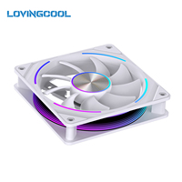 Radiateur d'eau en cuivre Lovingcool PC 360 avec synchronisation carte mère, plaque de refroidissement liquide pour processeur, ventilateur de refroidissement 120 mm, conception de logo, vente en gros