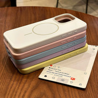 Coque de téléphone en silicone liquide magnétique pour iPhone 17 16 15 14 13 12 11 Pro Max Plus, protection de l'appareil photo, accessoires pour téléphone