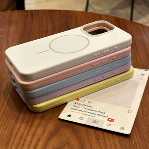 เคส iPhone17 16 15 14 13 12 11Pro Max Plus เคสซิลิโคนเหลวแบบแม่เหล็ก ป้องกันกล้อง อุปกรณ์เสริมโทรศัพท์ - Product Image 5