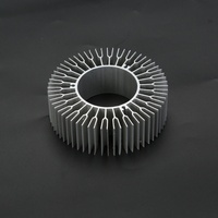 Profilés de radiateur en aluminium extrudé personnalisés pour luminaires, dissipateur thermique LED en forme de tournesol