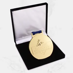 プロのゴールドメダルメーカーカスタム高品質ゴールド光沢メダル