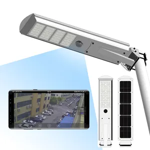 30w cámara CCTV IP65 todo en una luz de calle solar llevada