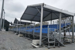 Andamio desmontable para exteriores <span class=keywords><strong>de</strong></span> acero galvanizado en caliente, asientos escalonados temporales, tribuna, soporte para espectadores, canchas deportivas - Product Image 4