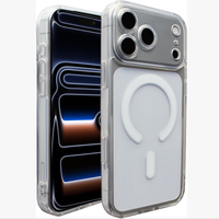 Coque fine magnétique transparente en silicone pour iPhone 18 Pro Max, compatible iPhone 17 16 15 14 13 12 11 Pro Max, en TPU anti-jaunissement