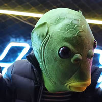 Masque de fête d'Halloween pour adultes, costume de carnaval amusant et mignon, tête de poisson verte, monstre Murloc, coiffe de poisson, Cospaly