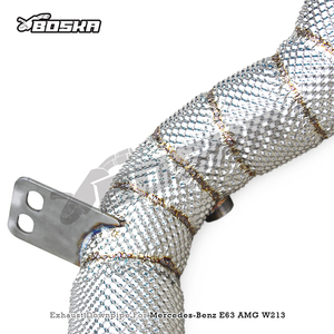 Tubo de Escape de Acero Inoxidable SS304 Personalizado para Mercedes E63 E63S AMG W213 4.0TT 2016-2023, Sistema de Escape de Carreras de Ajuste Directo - Product Image 3