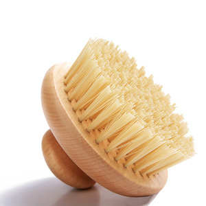 Wholesale Round Oval Natural FSC Certified Beechwood Wooden <strong>Back</strong> Shower Boar Horse Bath Knob Body <strong>Brush</strong> for Spa &amp; Home Use - Product Image 6