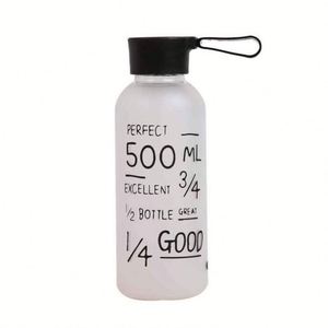 Instagram-Style Reusable Drink Food Safe <b>Plastic</b> Water Drop-Resistant Lid Straw Bottle Men Women Students Portable - Product Image 1