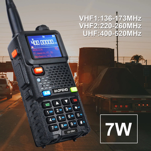 Uv 5rh tri-ban nhạc gmrs cầm tay Walkie-Talkie 10-watt tầm xa hai chiều đài phát thanh với kênh lưu trữ 999 8-10km nói chuyện Phạm vi - Product Image 2