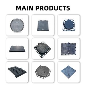 Couvercle de regard rond 700 mm, Grille de drainage en <span class=keywords><strong>fonte</strong></span> EN 124 E600, pour usine de fabrication de couvercles de regard - Product Image 2