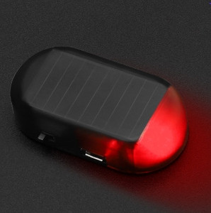 Lumière de sécurité simulée pour voiture à énergie solaire lumière bleue/rouge <span class=keywords><strong>alarme</strong></span> factice simulée LED lumière de sécurité simulée stroboscopique sans fil - Product Image 1