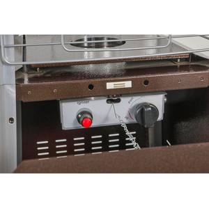 Chauffage de patio au gaz en fer moderne avec tube en verre et allumage par impulsions pour une utilisation en jardin - Product Image 3