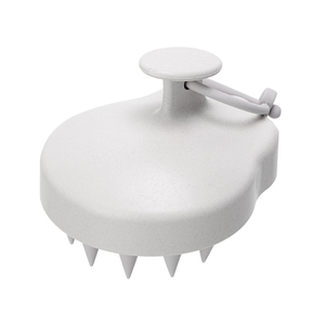 Hair Care Tool Wheat Straw Eco Friendly Hair Head Massager Scalp Scrubber <b>Scrub</b> Silicone Scalp <b>Brush</b> Shampoo <b>Brush</b> Massager - Product Image 1