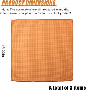 Ensemble de torchons en microfibre écologiques à séchage rapide 40x60cm avec super absorption d'eau pour le nettoyage de la vaisselle, de la cuisine et des vitres - Product Image 2