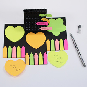 HengXin Sticky Note Set Fluorescent Colors Stationery Memo <b>Pad</b> With Sticky Label Stickers Self-adhesive - Product Image 5