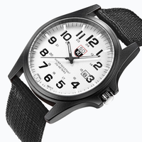 Montre SOKI S1010 pour homme, bracelet en nylon tendance, sport, quartz, personnalisée, montre de plein air à quartz avec affichage de la date.