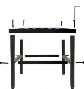 Support de Plantes Carré Robuste en Métal Noir Thermolaqué Moderne et Support de Pot de Fleurs pour Jardin Intérieur/Extérieur – Ventes Flash - Product Image 3