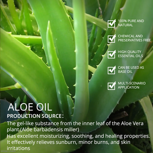 Aceite portador de Aloe Vera puro 100% para el cuidado de la piel Precio a granel Prensado en frío Olor fresco Ingredientes naturales Muestra gratis - Product Image 2