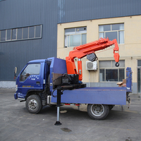 Grue hydraulique 3 tonnes 5 tonnes Manipulateur Prix Grue montée sur camion