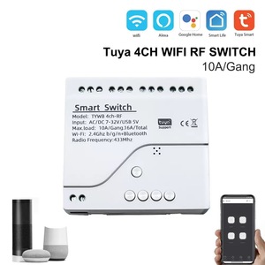 גרפיטי עמיד מתג חכם wifi טיימר 220v rf שליטה קול 4ch tuya מודול אנטי-רחפן יישום - Product Image 3
