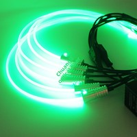 Bande lumineuse en fibre optique plastique super brillante de 6 mm de diamètre, éclairage latéral intégral, agglomération AGI32, lampe intérieure de voiture, laiteuse