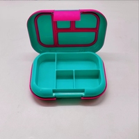 Boîte à lunch thermique personnalisée 2023 étanche 4 compartiments en plastique Tritan écologique sans BPA pour écoliers bento pour enfants