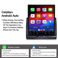 Reproductor de Radio Multimedia para Auto de 12.1" con CarPlay Inalámbrico, Android 15, GPS, Navegador y Estéreo para Toyota Land Cruiser LC70 LC76 LC79 2007-2021