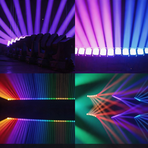 Barre de lumière de scène à 12 têtes LED mobiles, faisceau rotatif indépendant, lumière DJ DMX Art-Net pour discothèque, bar, spectacle - Product Image 5