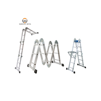 Échelle en aluminium multi-positions pliable, résistante à la corrosion, charge maximale 150 kg, en promotion