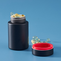 Bouteilles en plastique PET de 100 cc pour médicaments, emballage avec bouchon à vis doux au toucher mat, capsules pour soins de santé