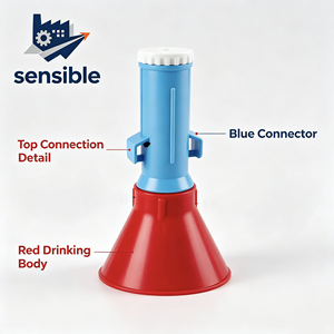 Bebedero Automático para Pollos de 3L, Sistema de Bebederos Colgantes para Aves de Corral, Dispensador de Agua para Pollos de Engorde y Gallinas Ponedoras - Product Image 5