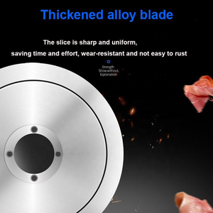 Nueva Máquina Cortadora de Carne Congelada Semiautomática, Grosor Ajustable, Cuchilla de Acero Inoxidable, 46 kg, 1 Año de Garantía - Product Image 6