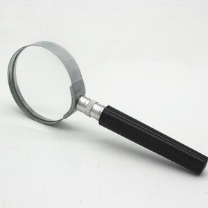 Vật liệu nhựa 50mm Kính lúp cầm tay bán kim loại với Ống kính thủy tinh quang học Acryl để đọc và sửa chữa - Product Image 1