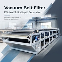 Système de filtration à bande transporteuse sous vide à fonctionnement continu pour une filtration, une déshydratation et une séparation efficaces