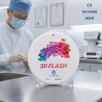 Disque de zircone multicouche 3D Yucera Flash à dégradé de couleur stable, bloc de zircone dentaire