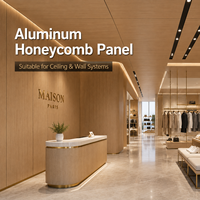 Panneau décoratif en nid d'abeille d'aluminium, panneau en nid d'abeille d'aluminium, panneau composite en nid d'abeille d'aluminium et bois