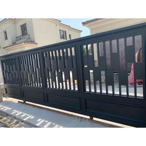 Puerta <span class=keywords><strong>de</strong></span> Hierro Forjado <span class=keywords><strong>de</strong></span> Lujo para Villa, Mansión, <span class=keywords><strong>Castillo</strong></span>, <span class=keywords><strong>Entrada</strong></span> Principal Exterior, Puerta <span class=keywords><strong>de</strong></span> Jardín Personalizada <span class=keywords><strong>de</strong></span> Aluminio - Product Image 4