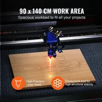 SIHAO Stock UE Machine laser CO2 SIHAO 1400*900mm 130W/150W/180W pour matériaux non métalliques, bois, PVC, gravure et découpe RUIDA