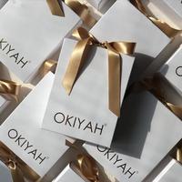 Sacs cadeaux de luxe en papier blanc écologiques personnalisés avec votre propre logo