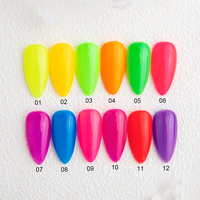 Gel de couleur néon phosphorescent Private Label Vernis à ongles gel UV semi-permanent