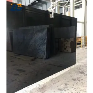 Dalles de granit noir Shanxi hautement polies ZGSTONE Tuiles de granit noir Shanxi absolument noires chinoises pour mur de pierre tombale