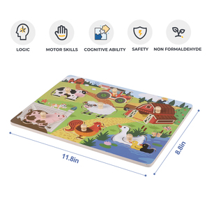 <span class=keywords><strong>Puzzle</strong></span> educativo con piolo giocattoli per bambini <span class=keywords><strong>Puzzle</strong></span> in <span class=keywords><strong>legno</strong></span> per <span class=keywords><strong>animali</strong></span> giocattolo per bambini piccoli - Product Image 5