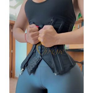 Forte abdominale sablier façonnant la poitrine ouverte taille formateur AfruliA Fajas Colombiana ceinture corps complet Shaper soulever bout à bout - Product Image 3