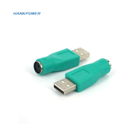 Adaptor USB ke PS2, USB Male ke 6Pin konektor Female untuk beralih Keyboard Mouse