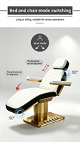 Table de massage entièrement électrique, lit d'esthéticienne de luxe, chaise de spa motorisée, lit facial, lit de salon de beauté, lit pour extensions de cils